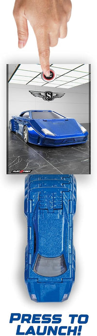 FLAT 2 FAST Original Speed Card Racer - Supercar - 1 Pack / Apex Blue - image 3