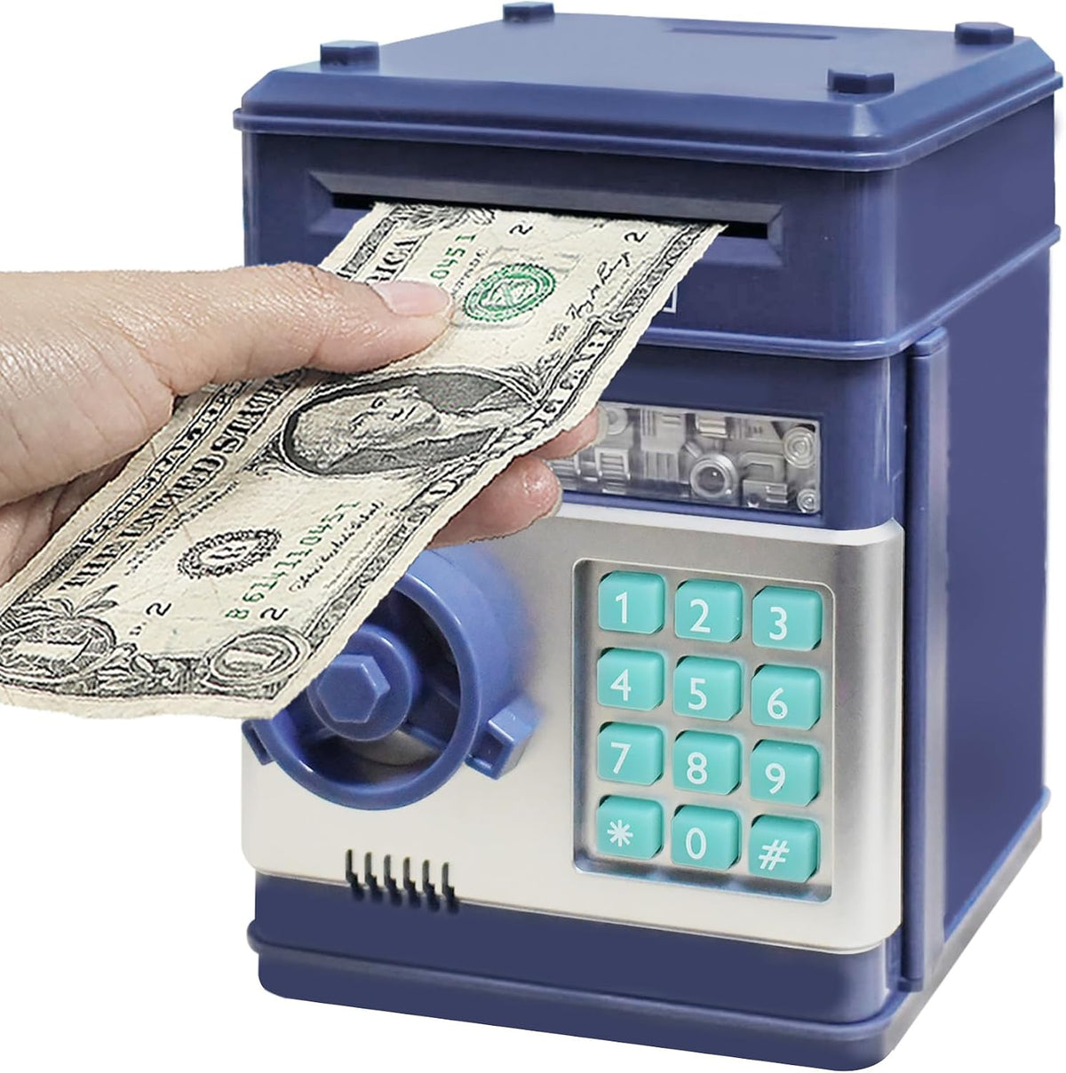 HUSAN rose gold electronic ATM piggy bank for kids with password keypad - view 10