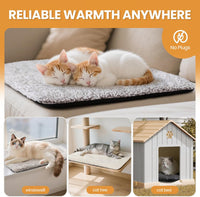 Mora Pets Self Warming Cat Bed Self Heating Cat Dog Mat Pet Pad - 35"L x 23.6"W x 1.0"Th / A-Light Gray - image 2
