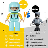 Mruikeny 12 Pieces Large Magnetic Figures for Kids Ages 3 4 5 6 7 8+ – Fun for Kids & Family - Blue - image 4
