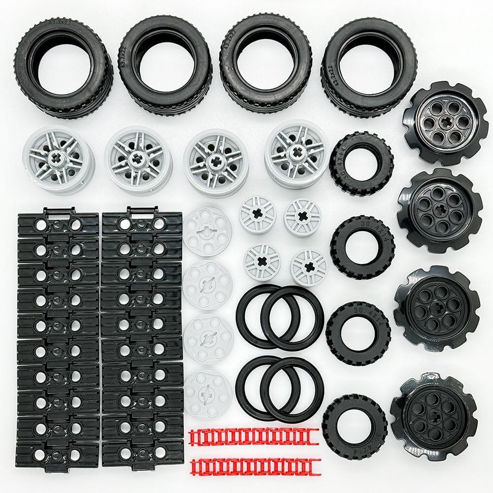 Miutrue technical parts kit with assorted building block gears and wheels - view 3