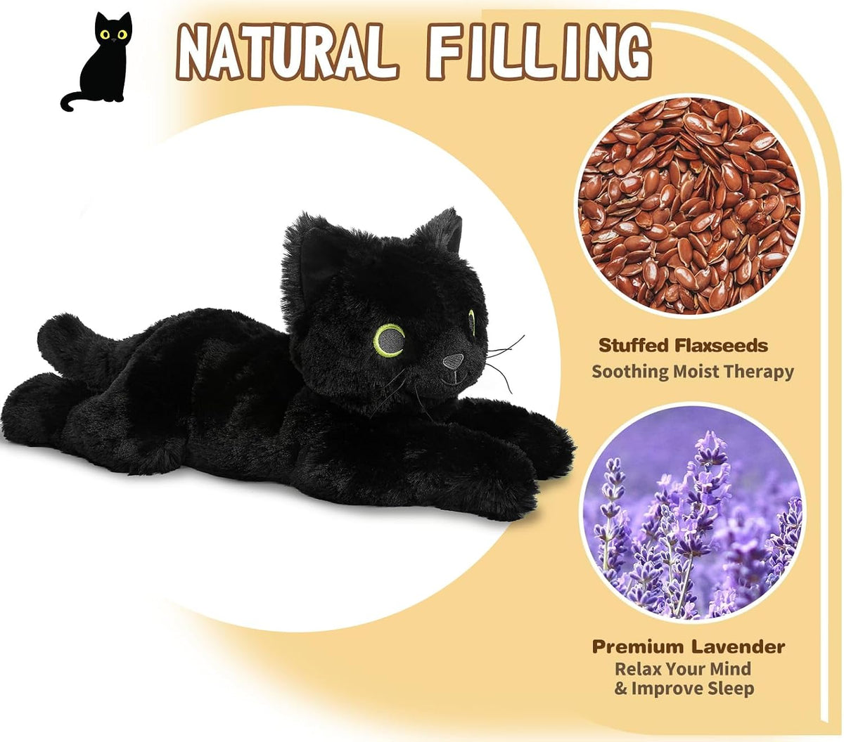 Highland Cow Stuffed Animals - Black Cat - image 4