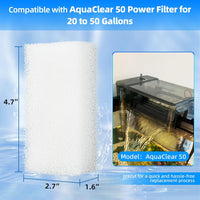 AQUANEAT 6-Pack Replacement Filter Sponge Pads - AC 50 - image 2