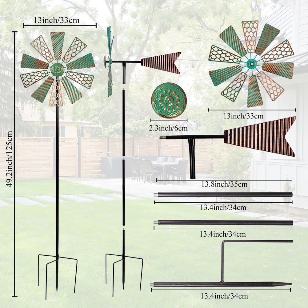 Viveta Wind Spinners Outdoor - Green-a - image 2