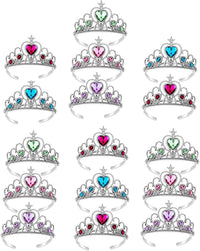 S & E Teacher's Edition 8 pack princess tiaras in 8 gemstone colors - view 3