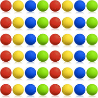 Sumind 48 piece soft foam ball refill pack, 1.2 inch balls in red, green, yellow and orange