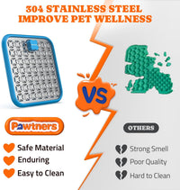 Stainless Steel Large Lick Mat for Dogs - blue / 1pack - image 2