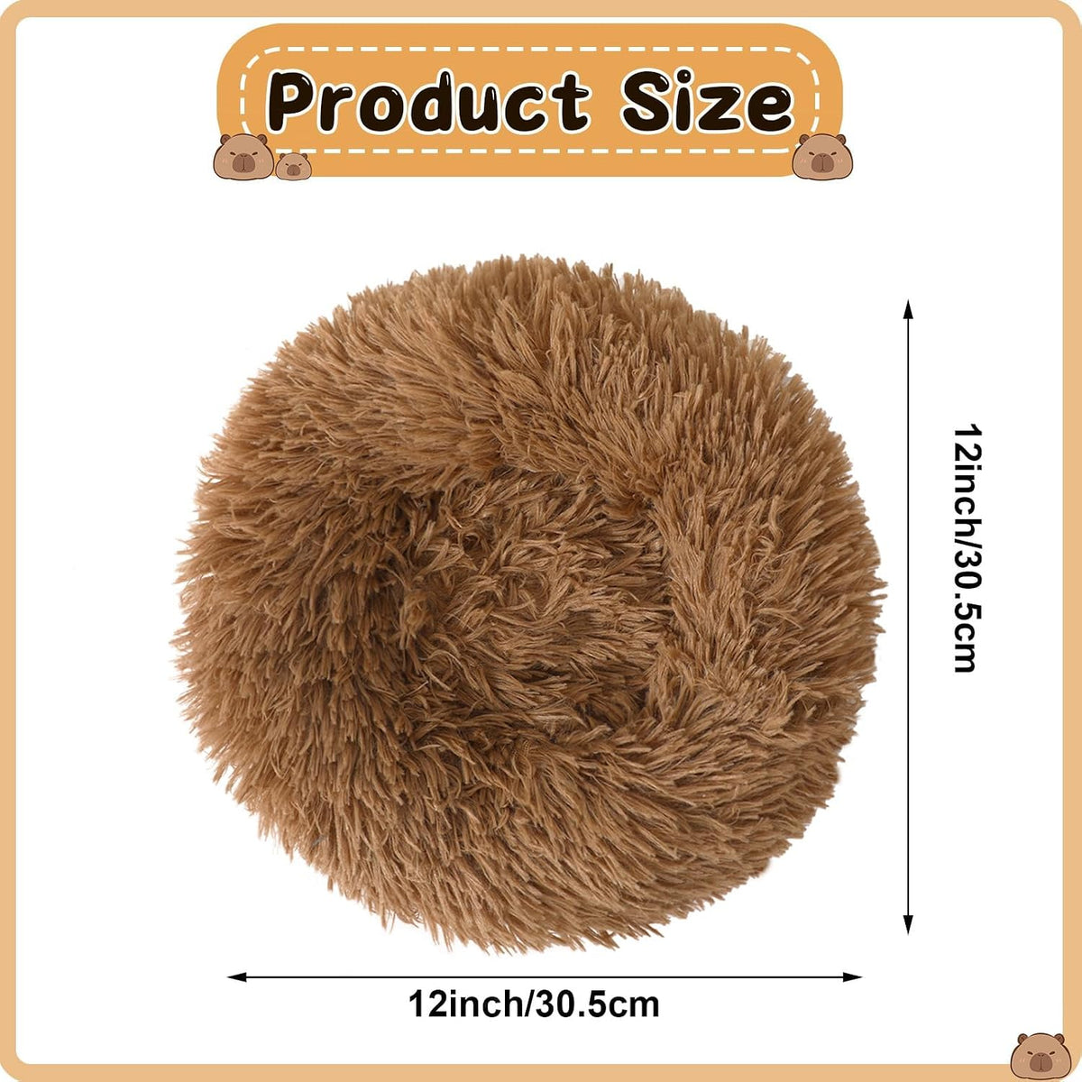 2 Pack Guinea Pig Beds Warm Winter Hamster Small Animal Bed – Daily Care for Small Pets - Brown, Grey - image 2