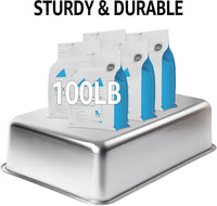 Stainless Steel Litter Box - M-6"H-2PCS - image 4