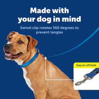 PetSafe Nylon Dog Leash, Strong, Durable - 3/4 in. x 4 ft. / Royal Blue - image 3