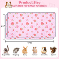 Unicorn Catcher 2 Pack Washable Guinea Pig Cage Liner - Pink / 47X24in - image 3