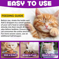 Melatonin for Cats - Cat Calming Treats- Cat Sedative for Grooming - Helps to Support Restful Sleep for Your Cat - Cat Sleep Aid - Anxiety Relief for Cats