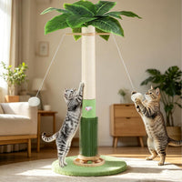 40'' Tall Sisal Cat Scratching Post - green-40inch