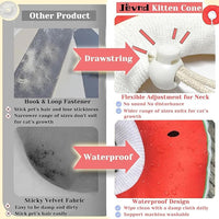 Kitten Cones After Surgery 0-6 Months, Donut Extra Small Kitten Cone Collar Soft to Stop Licking Neck, Elizabethan e Collar for Recovery, xs Small Cat Cone Spray, Pet Soft Cone for Cats