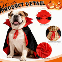 OLANRUN Dog Costumes, Dog Halloween Costumes Vampire Cloak - Medium - image 2