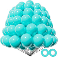 200pcs Balloons 5 Inch Assorted Colors - A18-teal Blue / 5inch (small)