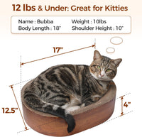 ComSaf Cat Scratcher Bed 17 x 13 in - Wood Grain B - image 3
