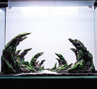Novelsite Fish Tank Accessories, Aquarium Decorations, Scenery, Rock Ornaments - Create Aquatic Beauty with Premium Aquarium Decorations,17" W x 8.6" H x 5" D