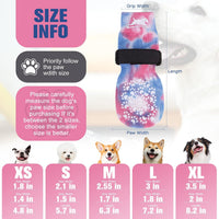 Anti Slip Dog Socks to Prevent Licking Paws - Small (4 Count) / Blue and Pink - image 2