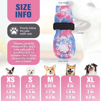 EXPAWLORER Anti Slip Dog Socks to Prevent Licking Paws, Dog Shoes for Hot Pavement, Dog Booties for Small Medium Large Senior Dogs, Traction Control Dog Boots & Paw Protectors for Hardwood Floors