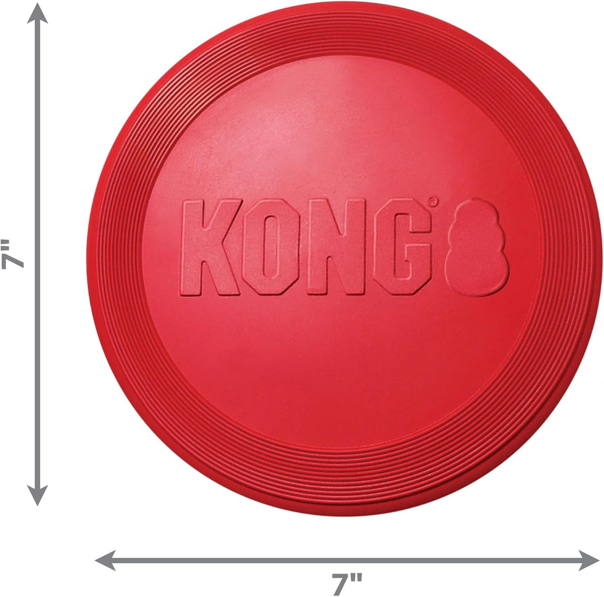 KONG Flyer, Natural Rubber Flying Disc Fetch Toy - Small (Pack of 2) - image 3