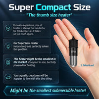 AquaMiracle 5V/2A USB 10W Super Mini Aquarium Heater for Tanks up - ≤ 4 Gal Tanks - image 2