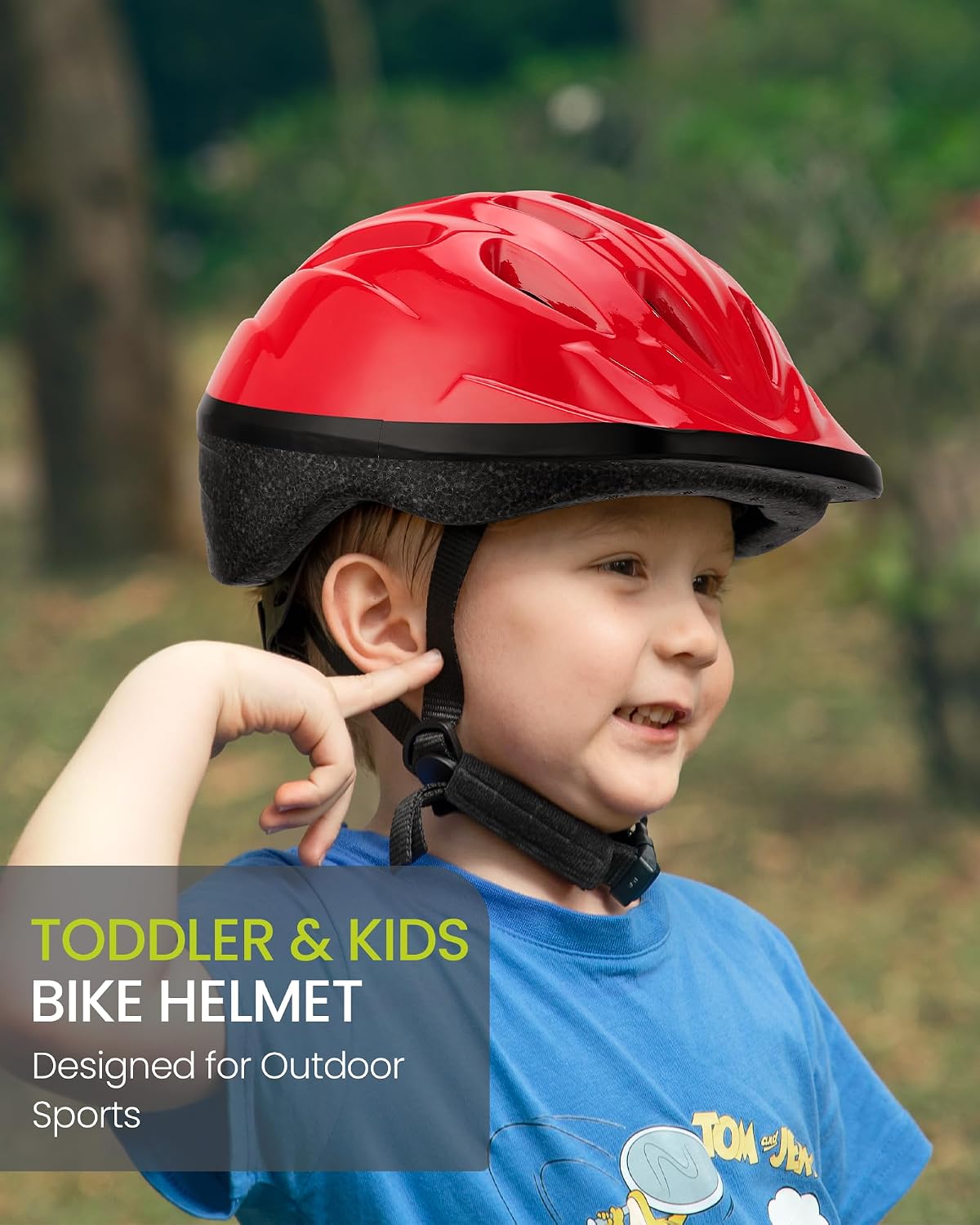 OutdoorMaster Toddler Helmet - Glossy Red / Small: 18.9-20.47 in. / 48-52 cm - image 2