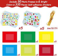 30 Packs Halloween Arts and Crafts for Kids Picture Frame Craft Kits - Summer - image 2
