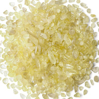 Fluorite Aquarium Gravel Rocks Natural Tumbled Healing Crystal Chips - Citrine / 0.44 Pound