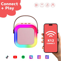 Karaoke Machine for Kids Adults - Pink - image 3