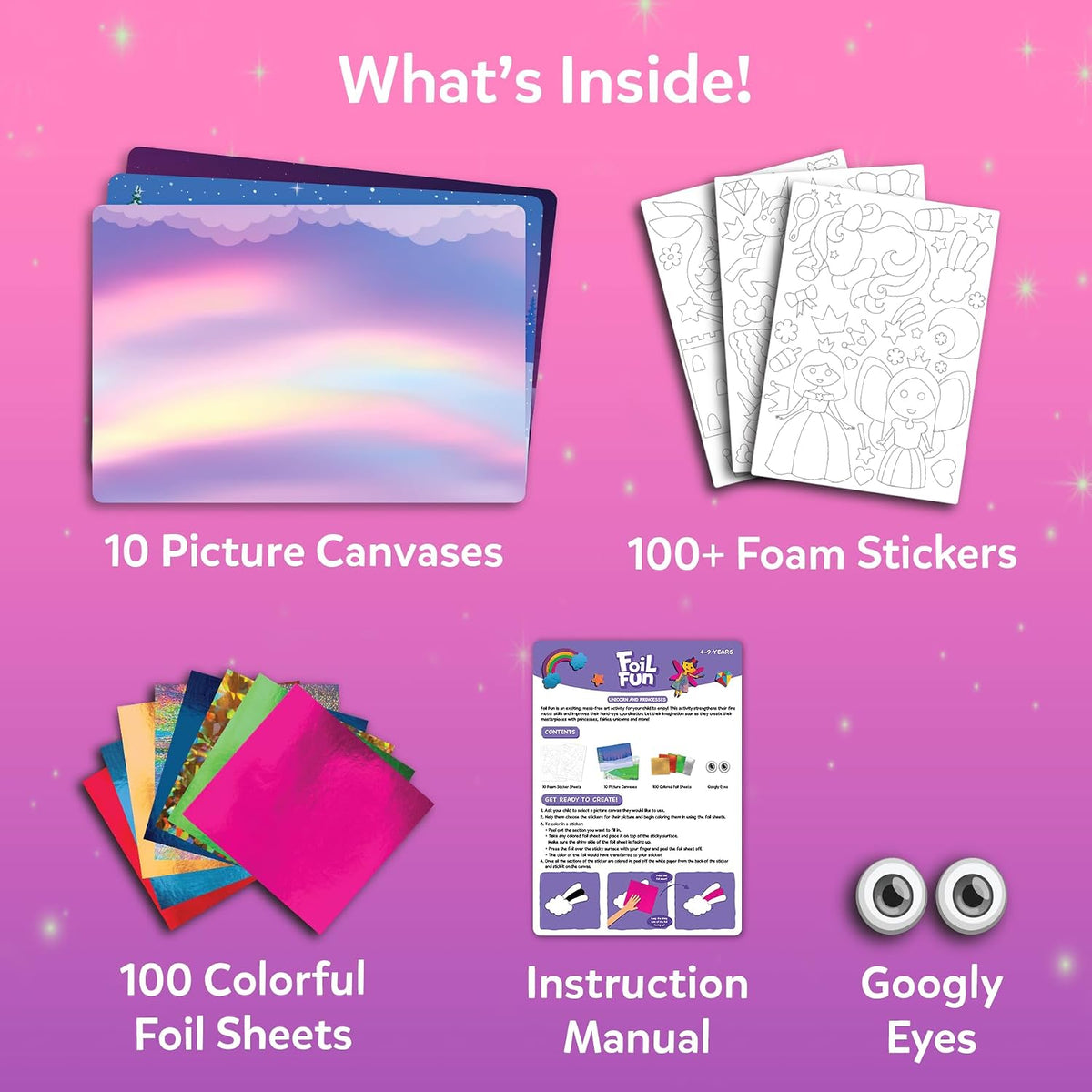 Skillmatics Foil Fun Unicorn & Princesses, Foil Art & Craft - 3. Unicorns & Princesses - image 2