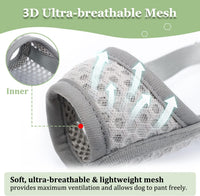 Dog Muzzle, Puppy Soft Mesh Muzzles for Grooming Biting Chewing – Essentials for Dogs - Grey / L-(Snout 8¼”-9”) - image 2