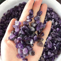 WAYBER 1 lb bag of natural purple amethyst quartz crystal stones for aquariums - view 4