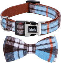 Faleela Soft &Comfy Bowtie Dog Collar - Small (Pack of 1) / Blue