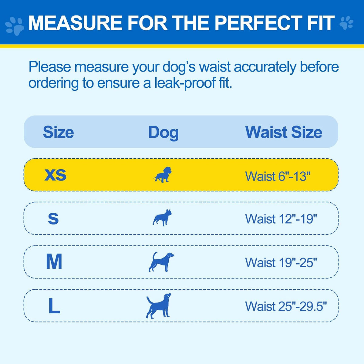 Wowflash 100 Count Dog Belly Bands for Male Dogs - X-Small - image 4