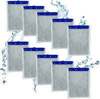 10 Pack Large Replacement Filter Cartridges for Tetra Whisper Bio-Bag Filters, Compatible with 20i,40i/IQ20,30,45,60/PF20,30,40,60 Filters and ReptoFilter Aquariums