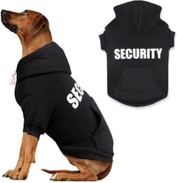 Security Dog Sweater Soft Brushed Fleece Clothes Hoodie Sweatshirt - XX-Large