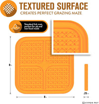 Hyper Pet IQ Treat Lick Mat for Dogs & Cats - Medium / Orange - image 3