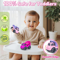 Aigitoy 2 Pack Car Toys for Kids 18M+ - Pink - image 2
