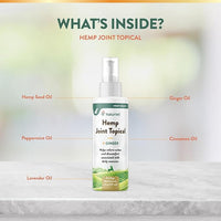 NaturVet Hemp Joint Topical Spray with Ginger for Dogs, 6oz Liquid, Made in The USA