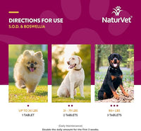 NaturVet S.O.D. & Boswellia Extra Joint Support Dog Supplement – Dog Hip Supplement – Helps Alleviate Aches, Pain – for Dog Flexibility, Healthy Joint Function – 150 Ct. Chewable Tablets