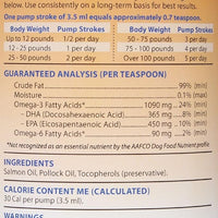 Grizzly Pet Products Omega Health Liquid Omega-3 Supplement for Dogs and Cats, 64 Ounce Jug