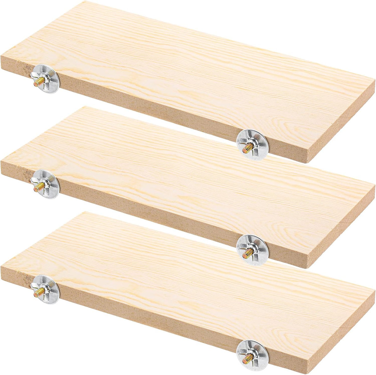 Okllen 3 Pack Bird Perch Stand, Parrot Wood Platform