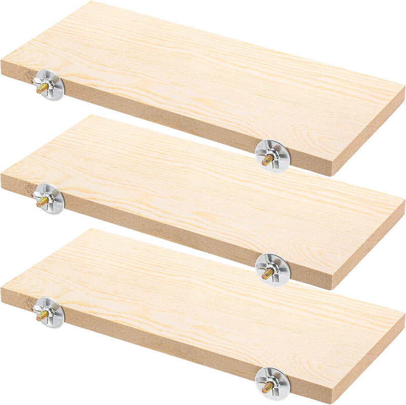 Okllen 3 Pack Bird Perch Stand, Parrot Wood Platform