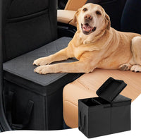Car Seat Extender for Large Dogs - Black-S-19.1 x 10.4 x 13 in