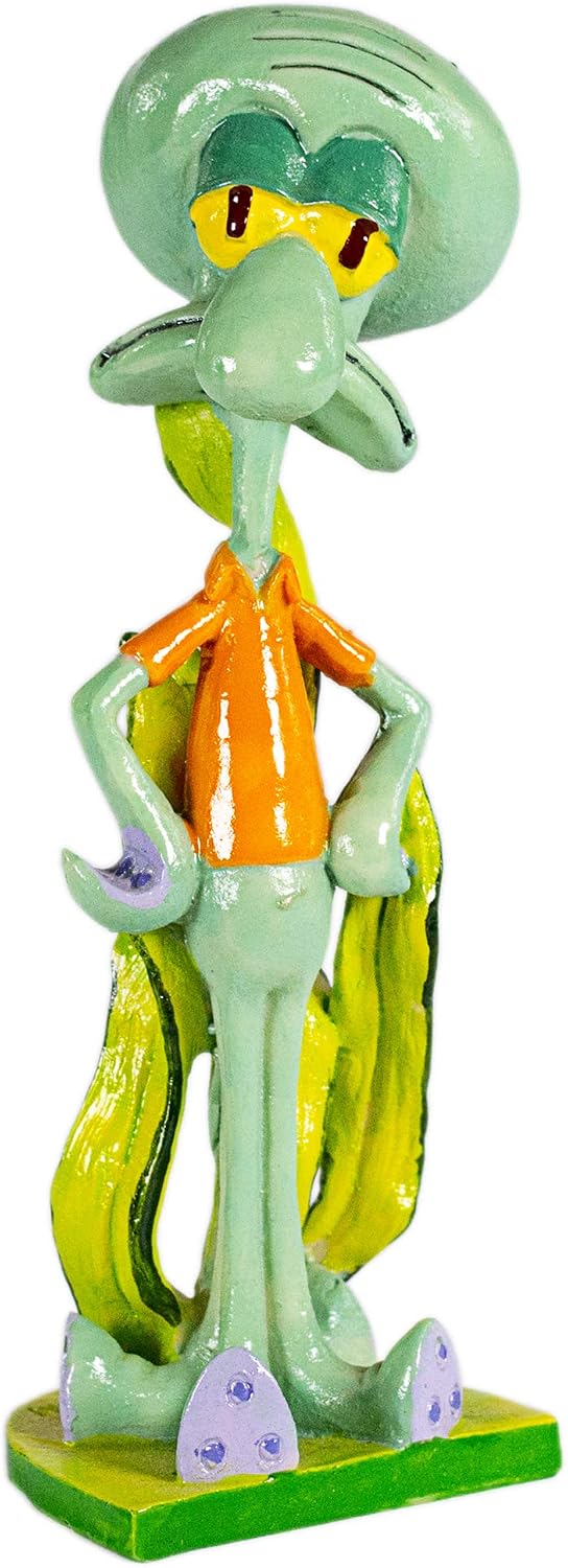 Penn-Plax Spongebob & Pineapple House Aquarium Decor - Medium / Squidward - image 2