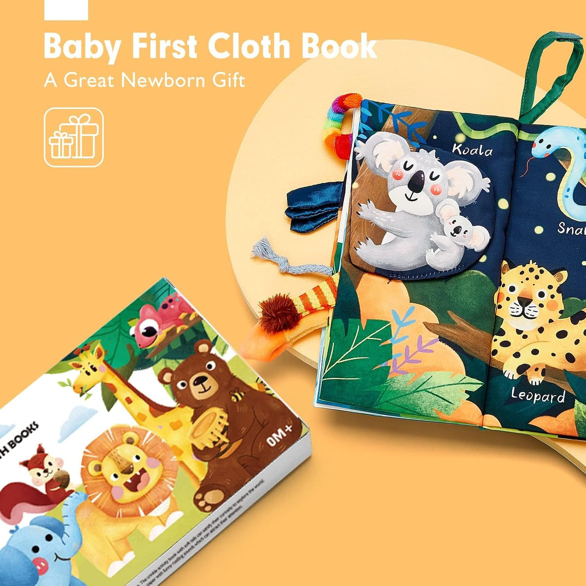 hahaland Baby Books 0-6 Months - Jungle Tails - image 2