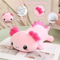 SQEQE Weighted Black Cat Plush - Axolotl / Large(23.6 Inch) - image 3