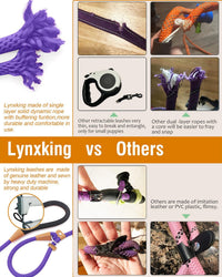 Dog Leash Slip Lead Braided Rope Pet Training Loop Leashes 5ft 6ft 8ft – Essentials for Dogs - Purple / Slip Lead-3/8in x 6ft Small - image 3