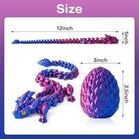 3D Printed Dragon Eggs with Dragon Inside - Laser Purple - image 2